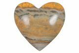 Polished Bumblebee Jasper Heart - Indonesia #210546-1